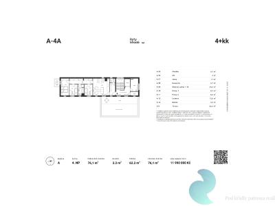 Sale apartment 4+KK České Budějovice č. 2