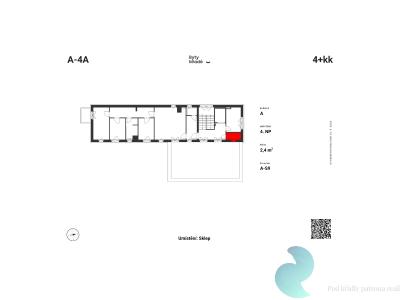 Sale apartment 4+KK České Budějovice č. 4