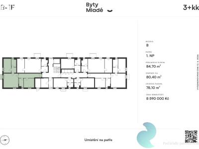 Sale apartment 3+KK České Budějovice č. 7