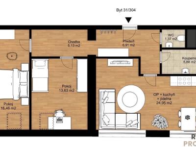 Продаж квартири 3+KK Třebíč, Karlovo nám. č. 37