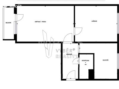 Продаж квартири 2+1 Praha, Práčská č. 16