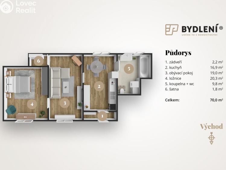 Prodej rodinného domu Čížkovice, Havlíčkova 38 č. 3