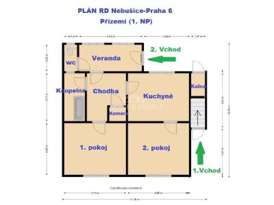 Prodej rodinného domu Praha-Nebušice, Nebušická č. 9