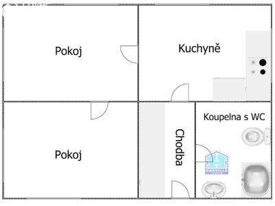 Pronájem bytu 2+1 Stříbro, Alešova 720 č. 8