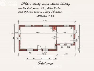 Prodej chaty Roztoky, V Chatách 1465 č. 11