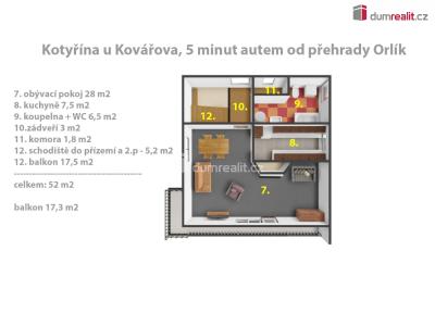 Продаж дачі Kovářov č. 7