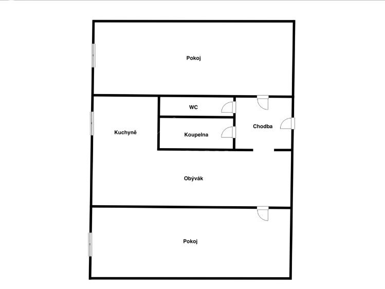 Продаж квартири 3+1 Milevsko, Čs. armády č. 2
