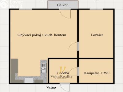 Prodej bytu 2+KK Olomouc, Třída Jiřího Pelikána č. 15