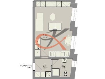 Аренда квартиры 1+KK Rožnov pod Radhoštěm, Nerudova 3078 č. 8