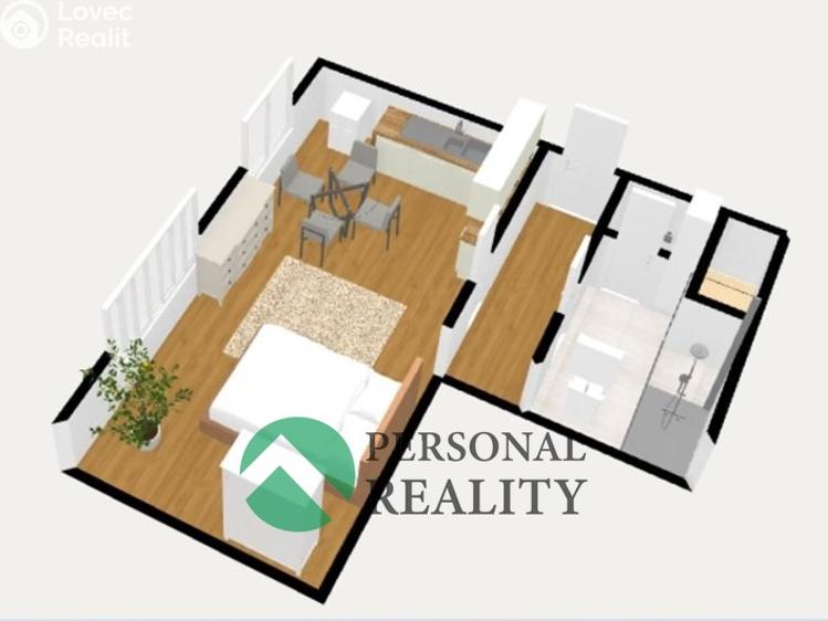 Продаж квартири 1+KK Praha, Na Výrovně č. 3