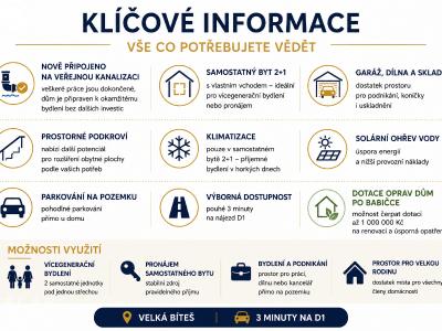 Продажа семейного дома Velká Bíteš, Kpt. Jaroše 135 č. 20