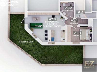 Продаж квартири 2+KK Dvory nad Lužnicí č. 14