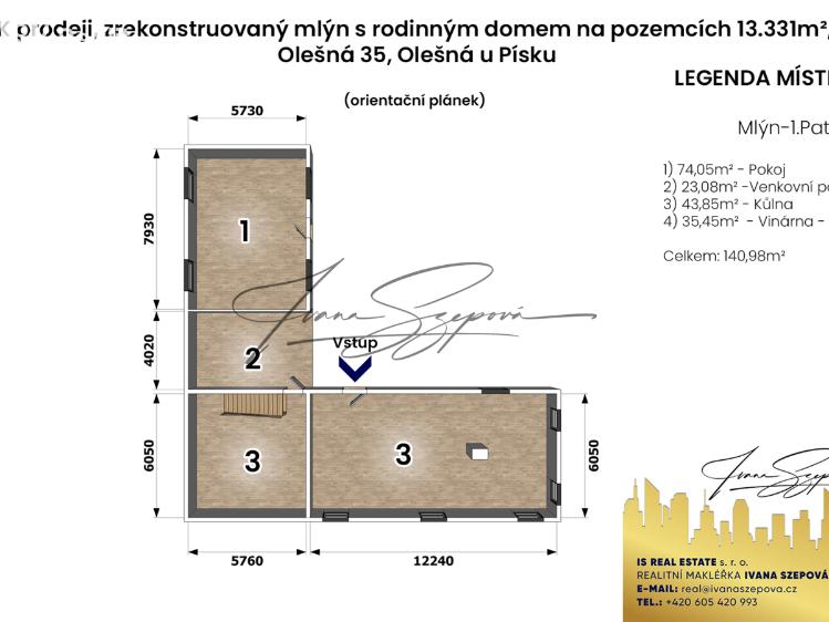 Продаж багатогенного будинку Olešná č. 5