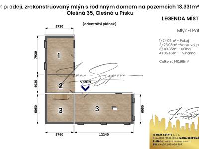 Продаж багатогенного будинку Olešná č. 5
