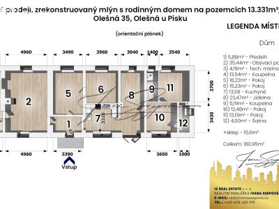 Продаж багатогенного будинку Olešná č. 6