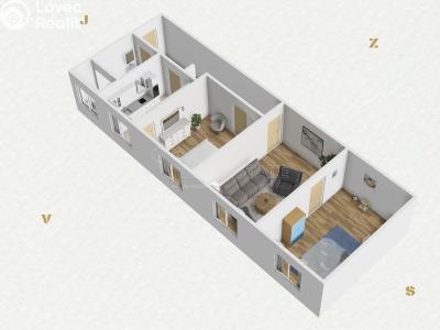 Prodej bytu 3+1 Planá, Hřbitovní č. 15