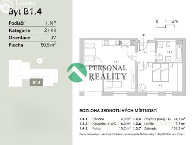 Sale apartment 2+KK Chlumec nad Cidlinou, Komenského č. 5