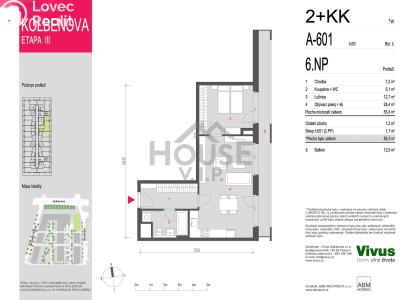 Prodej bytu 2+KK Praha, Kolbenova č. 4