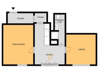 Продаж квартири 2+1 Olomouc, Černá cesta č. 21