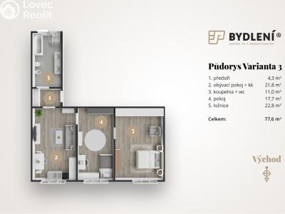 Prodej bytu 4+1 Teplice, J. V. Sládka č. 3