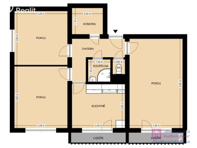 Продаж квартири 3+1 Břeclav, U Jánského dvora č. 18