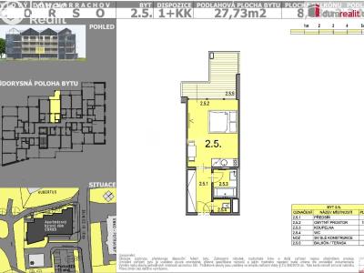 Sale apartment 1+KK Harrachov č. 39