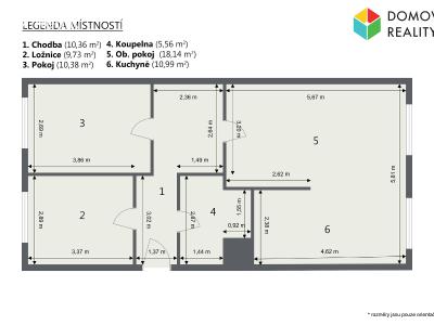 Продаж квартири 3+KK Králův Dvůr, Nad Stadionem č. 17