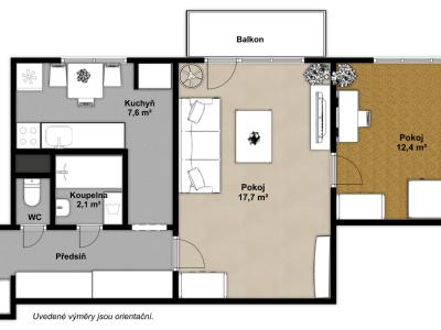 Продаж квартири 2+1 Olomouc, Dělnická č. 23